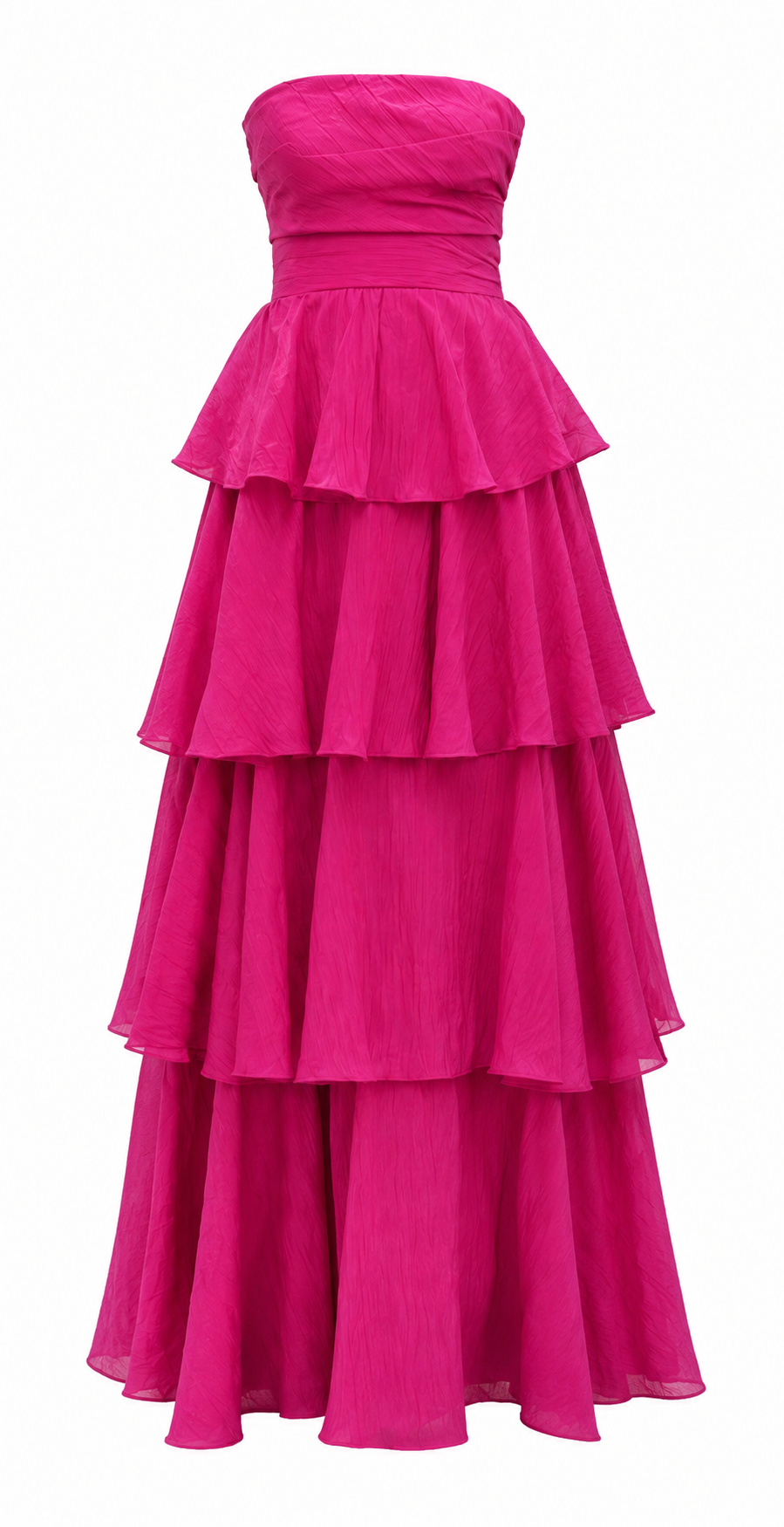 The Fuchsia Cascade Gown