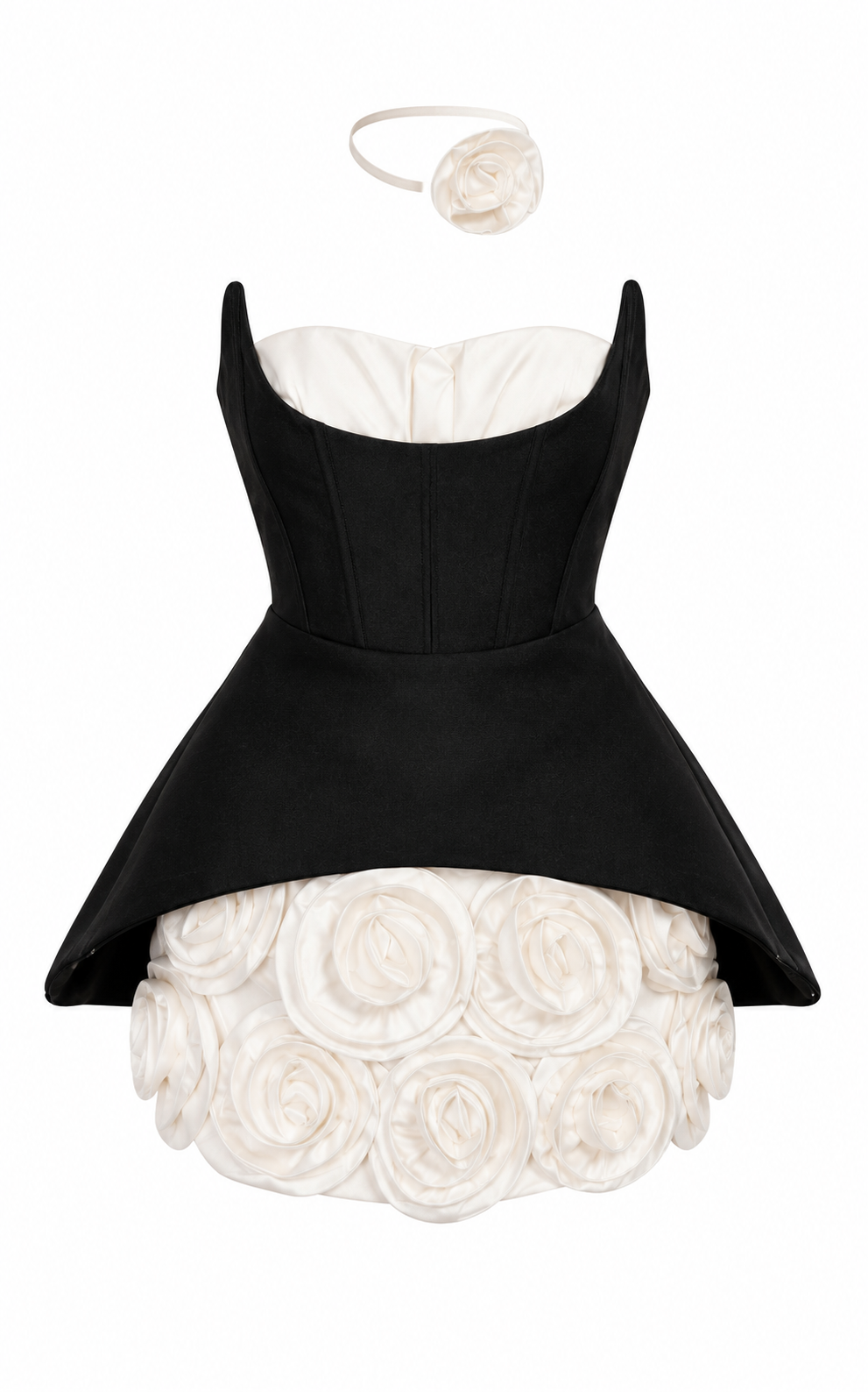 The Fleur Noire Sculpted Dress